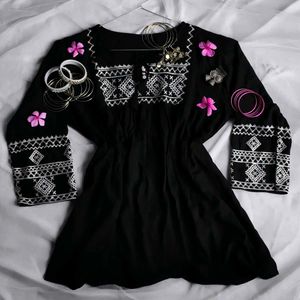 Elegant Black Kurta🪞✨