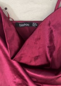 Burgundy Slip Dress