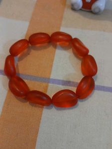 Orange Beaded Bracelet