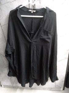 V neck oversized top