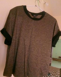Party Wear Crop Top (Golden)