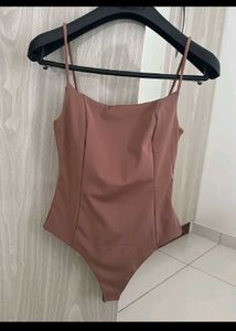 Mauve Bodysuit Top
