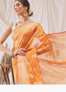 Elegant organza silk saree