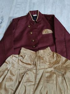 Maroon Sherwani Set