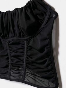 garage scrunched Corset tank top