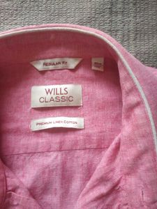 Wills Classic Men Pink Shirt