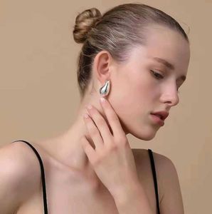 Luna Tear Drop Silver Statement Earrings🤍