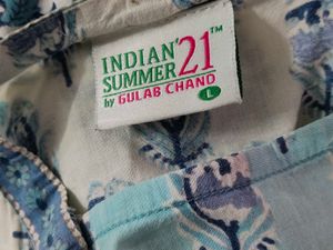 Blue Floral Print Kurti