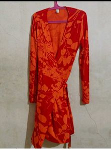 Old Nevy Wrap Dress