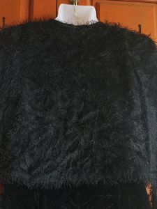Angora Open Crop Sweater