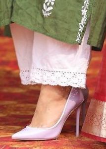 Aldo Lavender Leather Pointed Heels