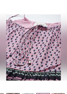 LABEL RITU KUMARPrinted Flared Dress with Tie-Up N
