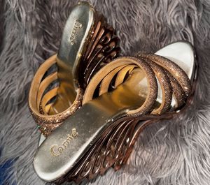 Carrie Heels With Butterfly Design