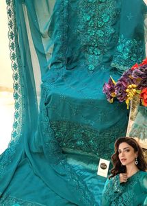 Heavy Work Unstitched Dress Material (Pakistani)