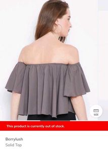 Pink Off-Shoulder Crop Top