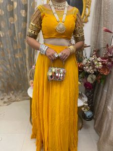 Yellow Lehenga Choli Set