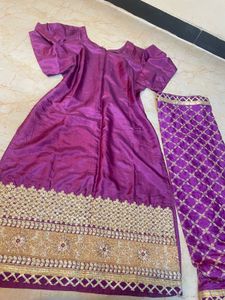 purple dress set