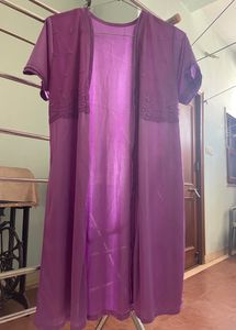 Nighty For Women- 2 Piece (inner &amp;upper Gown)