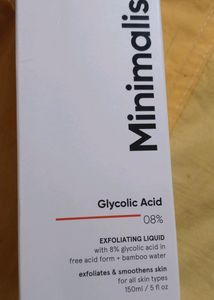 Minimalist Glycolic acid