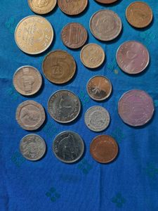 Foreign Coins USA, UK, UAE(Dubai), Malaysia, Spain