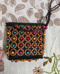 Beaded Sling Mini Purse