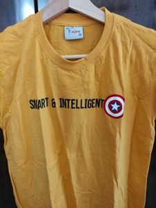 Short Sleeve T Shirt For Women, Yellow