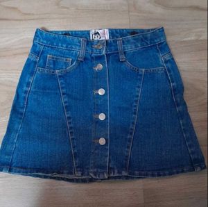 Denim Mini Skirt