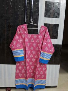 Pink Printed Kurti