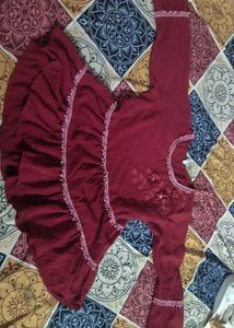 Pretty Flared Maroon Top ❤