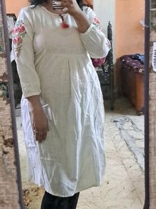Beautiful Off White Kurta
