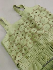 Elegant Green plazo top