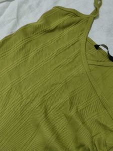 Olive Green Ribbed Cami