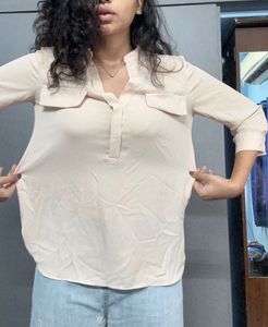 Nude Colour shiffon Formal Top for women.❤️‍🔥