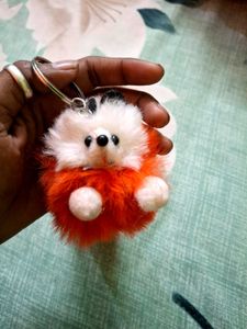Fuzzy Fox Keychain