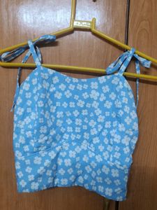 Floral Tie-Strap Crop Top