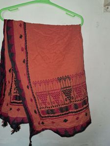 Melange Printed Orange Duppatta