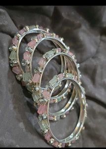 Elegant Beaded Bangle combo set