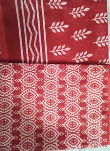 Fancy Pure Cotton Saree With Blouse Piece ❣️❣️❣️