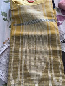 Yellow Checked Kurta-W
