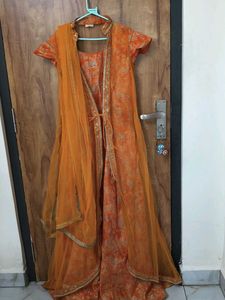 Elegant Orange Kurta Set