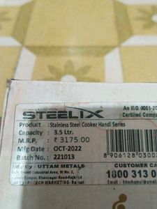 Steelix Pressure Cooker