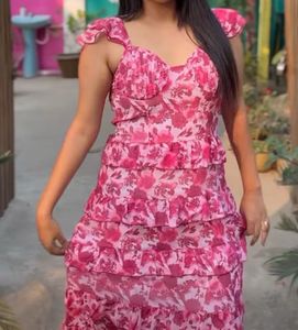 Beautiful Pink Dress (L) Size