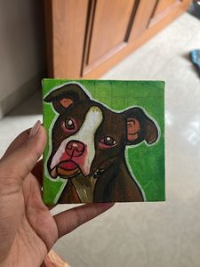Dog Acrylic Painting