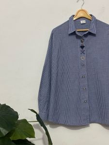 Gingham Embroidery Shirt