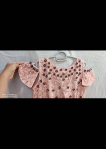 🆕 Peach Bridal Gown