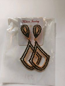 Green Drop Earrings