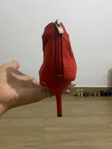 Women Heels Footwear Red