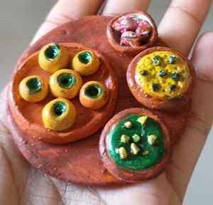 Miniature pani puri .Platter