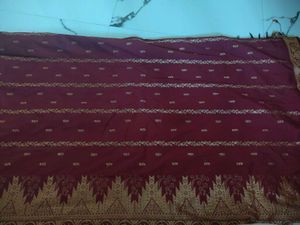 Maroon Banarasi Silk Saree