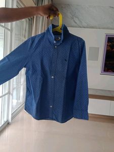 Blue Polka Dot full sleeve shirt for boy age 6-8